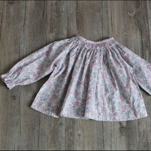 Baby girl pretty floral print blouse -Sz 6m new